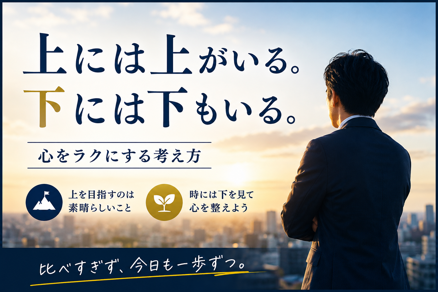 サラリーマンの心を楽にする方法　上には上がいる　下には下がいる