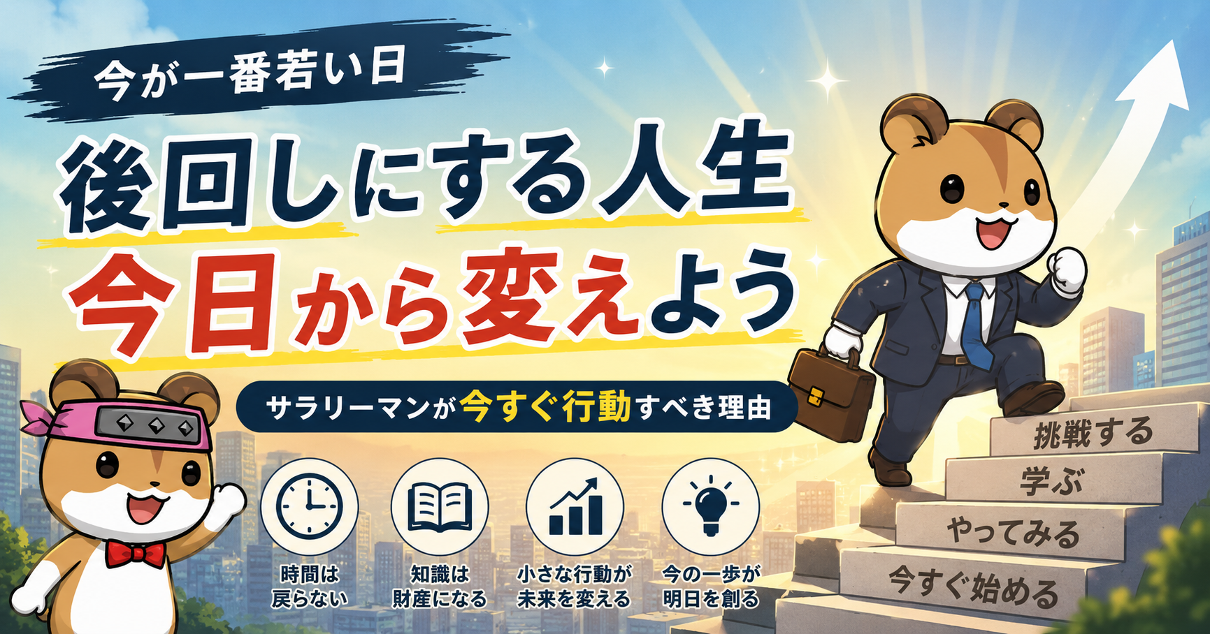 サラリーマンこそ後回しにする人生を今日から変えよう