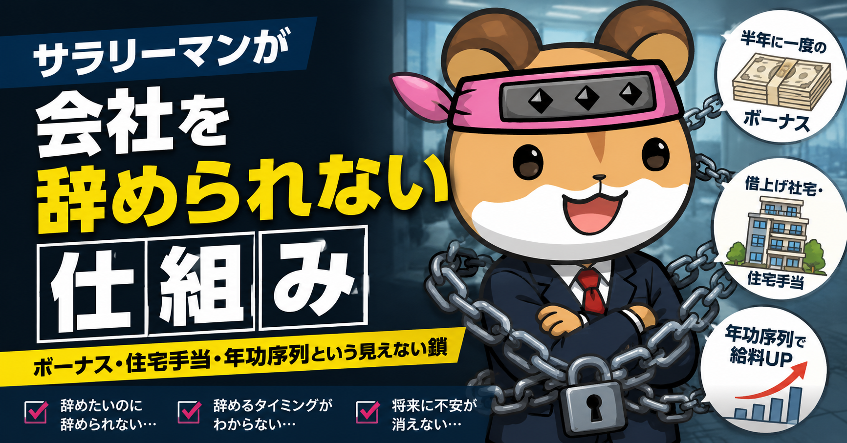 サラリーマンが会社を辞められない仕組み