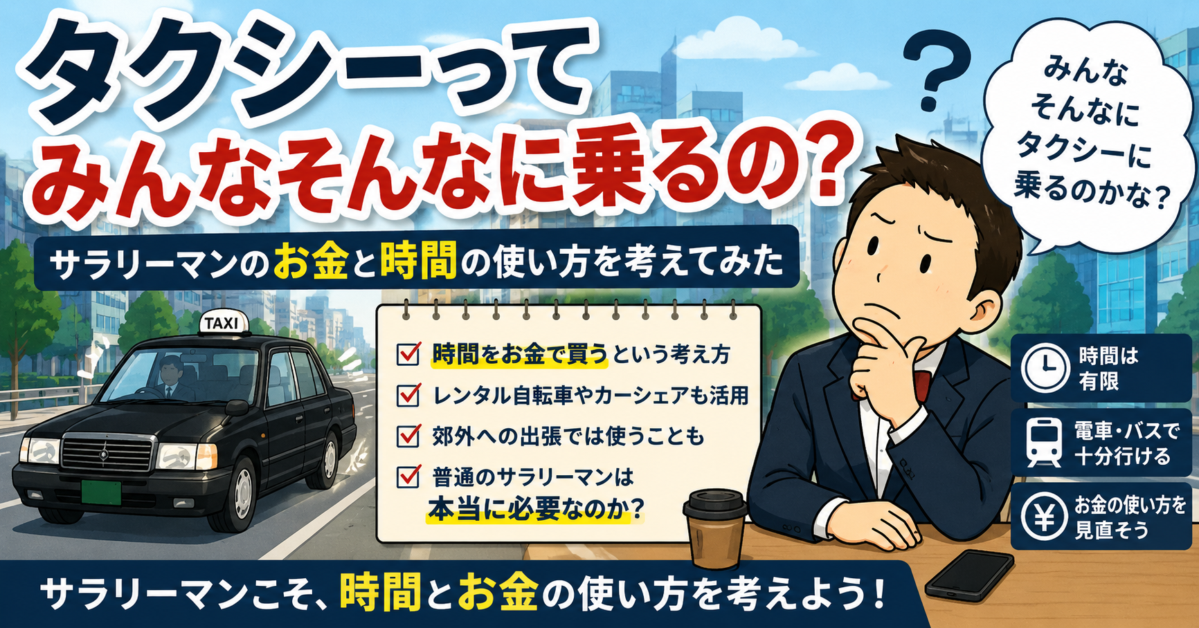 タクシーってみんなそんなに乗るの？