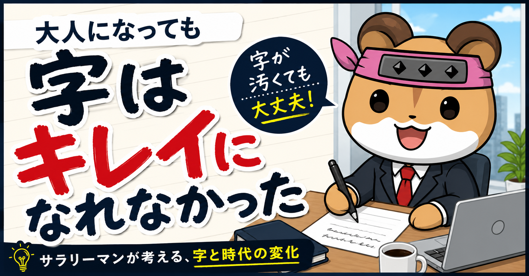 大人になっても字はキレイにならなかったサラリーマン