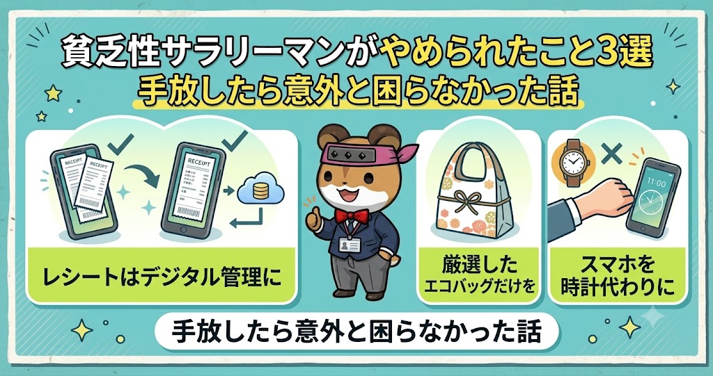 貧乏性サラリーマンが辞められたこと