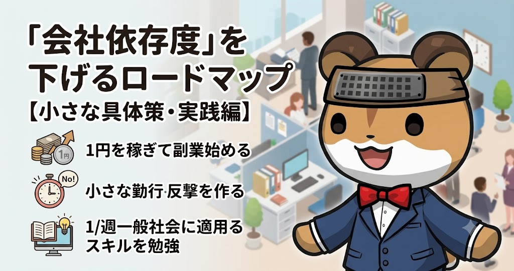 会社依存度を下げるロードマップ