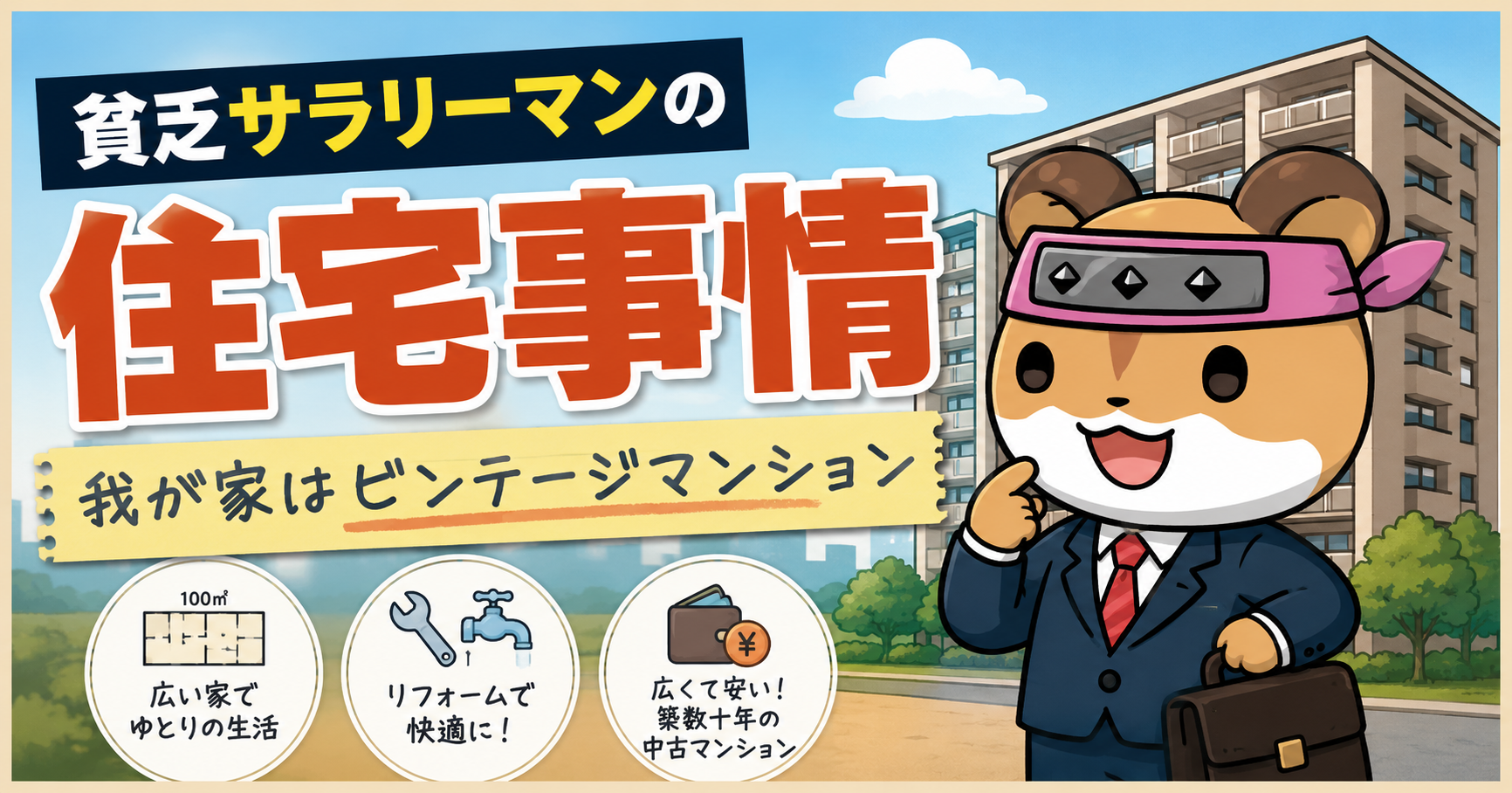 貧乏サラリーマンの住宅事情　ビンテージマンション