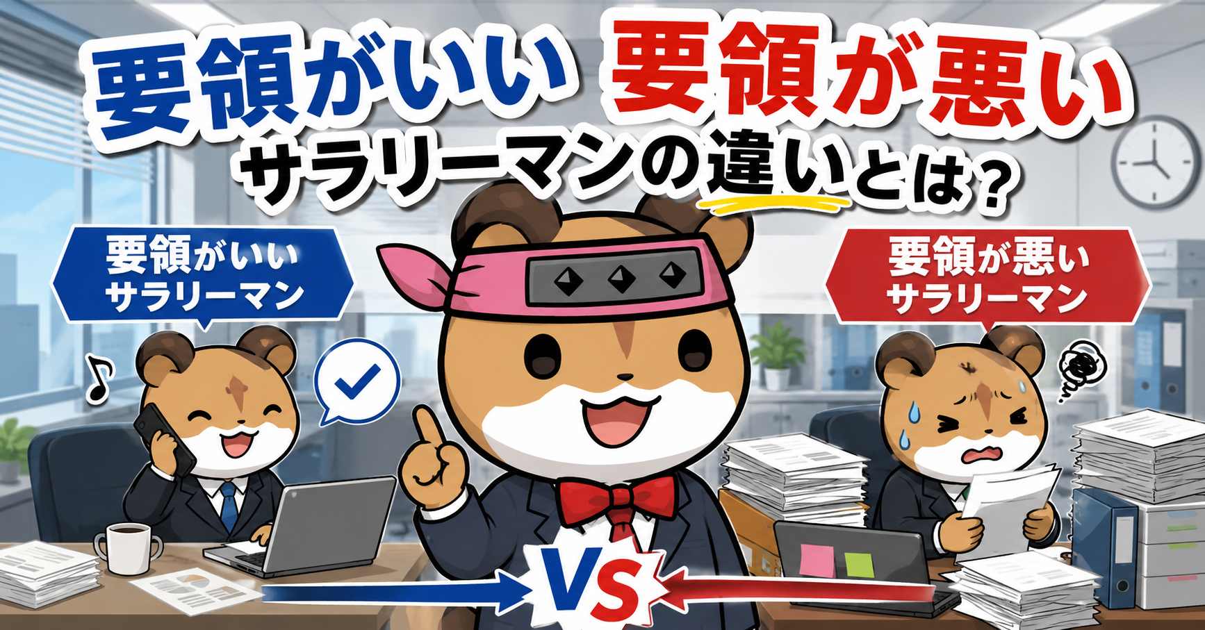 要領が良いサラリーマンと要領が悪いサラリーマン