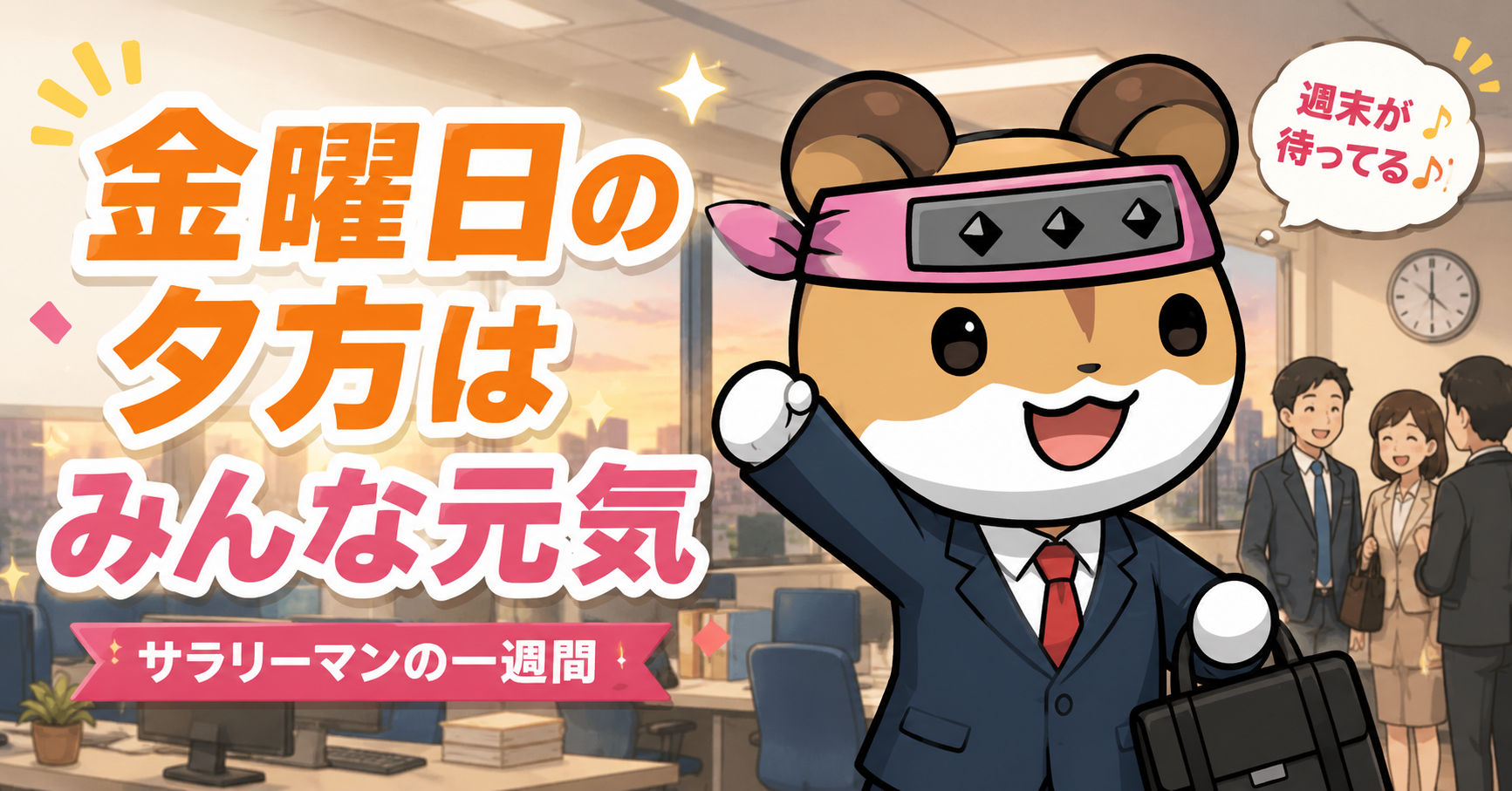 金曜日の夕方、サラリーマンは突然元気になる。これが社畜の一週間なのか