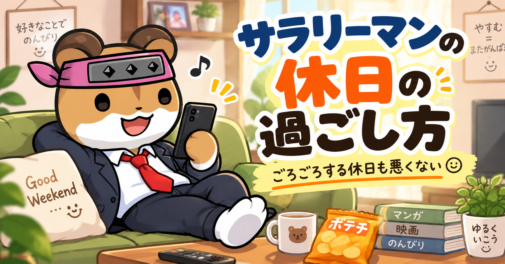 サラリーマンの休日の過ごし方