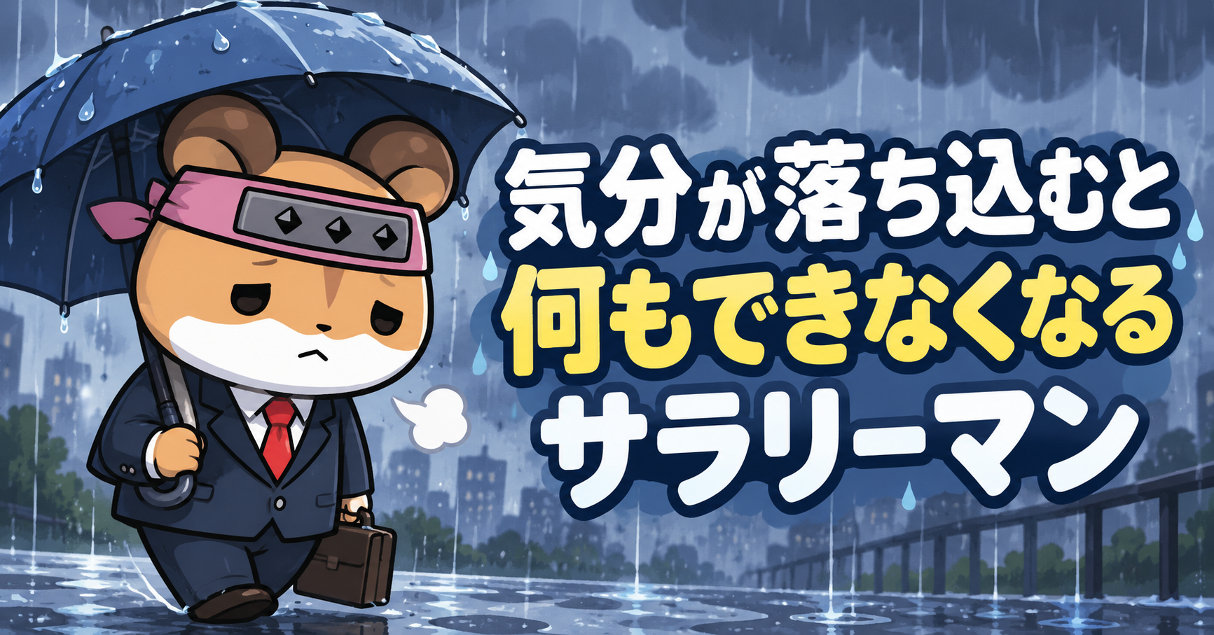 気分が落ち込むサラリーマン