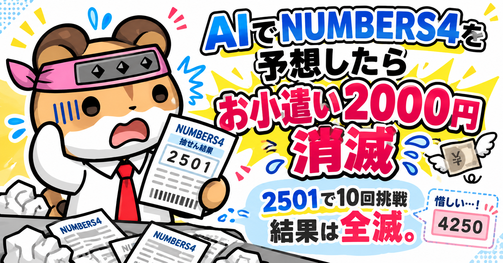 AIにNUMBERS4を予想してもらった