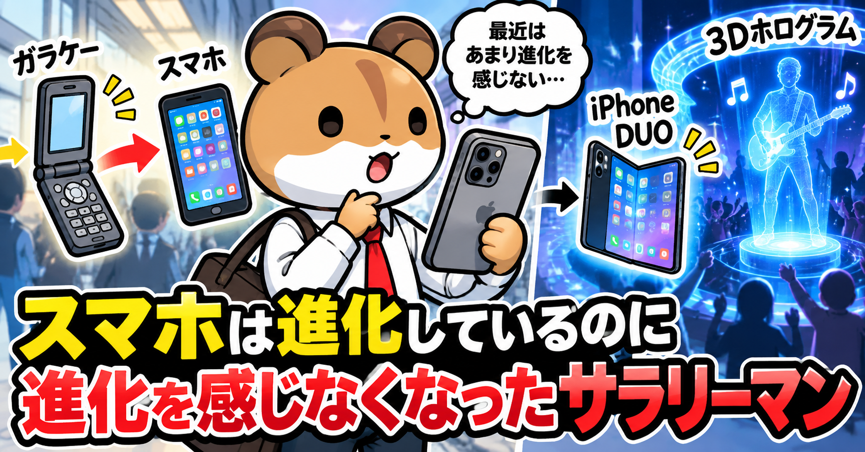 スマホの進化を感じられなくなったサラリーマン
